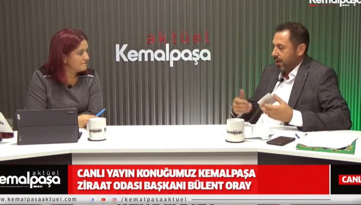 Konuğumuz Kemalpaşa Ziraat Odası Başkanı Bülent Oray