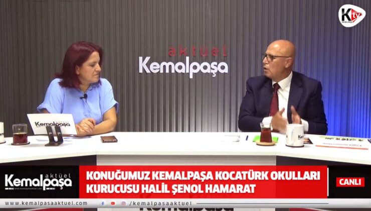 Yayın konuğumuz Kemalpaşa Kocatürk Okulları Kurucusu Halil Şenol Hamarat