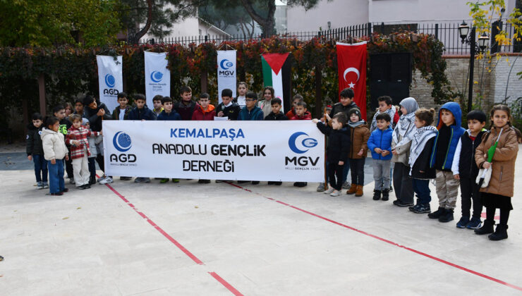 KEMALPAŞALI ÇOCUKLARDAN FİLİSTİN’E DESTEK